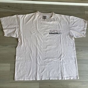 Vintage 90s Yellowstone Staff 95 National Park T Shirt Men XL Pink Single Stitch